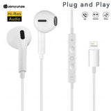 Original Wired Earphones For iPhone 15 16 14 13 12 11 Pro Max 7/8Plus X XR XS In-Ear Earbud For Lightning USB C 3.5mm Earbuds