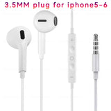 Original Wired Earphones For iPhone 15 16 14 13 12 11 Pro Max 7/8Plus X XR XS In-Ear Earbud For Lightning USB C 3.5mm Earbuds