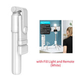 Selfie Stick Wireless Tripod Stand with LED Light Bluetooth Remote Extendable Tripod for iPhone Mobile Phone Tiktok Live Holder