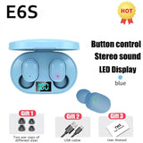 TWS E6S Fone Bluetooth Earphones Wireless Bluetooth Headset Noise Cancelling Headset With Microphone Headphones ForHuawei Xiaomi