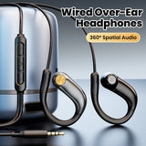 Ear hanging, non in ear Type-C digital gaming earphones, wired running, sports, with microphone, open design