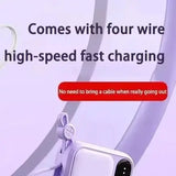 500000mAh Power Bank BuiIt in 4 Lines Super Fast Charging Large Capacity Portable External Battery for All Phones 2026