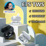 E7S TWS Fone Bluetooth Earphones 5.2 Wireless Headphones Noise Cancelling Earbuds with Mic Wireless
