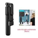 Selfie Stick Wireless Tripod Stand with LED Light Bluetooth Remote Extendable Tripod for iPhone Mobile Phone Tiktok Live Holder