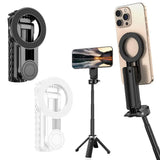 Magnetic Selfie Sticks For Smart Phone Mini Telescopic Tripod 3 In 1 Phone Stand For Vlog Live Broadcast Self-timer Stick