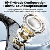 Ear hanging, non in ear Type-C digital gaming earphones, wired running, sports, with microphone, open design
