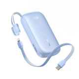 Baseus Power Bank 10000mAh 45W Fast-Charging 20000mAh High-Capacity PowerBank with Detachable USB-C to iPhone Cable for iPhone 1
