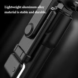 selfie stick 360° rotation holder with light remote control for selfie stick with bluetooth tripod for shooting from phone