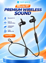 Rock Space Muvia H1 Wireless Bluetooth Neckband Earphones