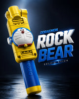 Compact Doraemon character selfie stick folded down to 14cm with built-in shutter button and mirror