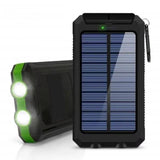 Solar Power Bank 80000mAh Portable Charging Poverbank External Battery Charger Strong Light LDE Light for All Smartphones