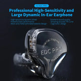 NEW KZ EDC PRO Best In-ear Wired Earphones HIFI Bass Dynamic Monitor 3D Stereo Earbuds Noise Cancel With Detachable Audio Cable