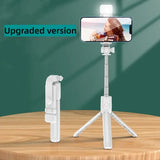 Selfie Stick Tripod Stand with Wireless Bluetooth Remote Extendable Stainless Steel Rod for Mobile Phones Live Streaming Selfie