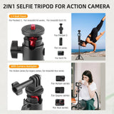 Selfie Stick Tripod For DJI Action 5 Pro 4/Osmo 360/Pocket 3/4/Insta360 Ace Pro 2,Camera Live Streaming Photography Accessories