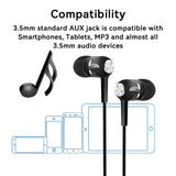 3.5mm Wired Earphone In Ear Headset HIFI Heavy Bass Earbuds Monitor Sports Headset Stereo Music Gaming Headphone With Microphone