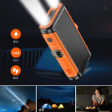 2025 NEW Solar Power Bank 20000mAh 22.5W Magnetic Wireless Powerbank Hand Crank with Cable Portable Charger for Outdoor Camping