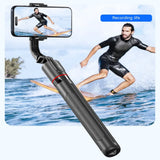 Selfie Stick Tripod with Bluetooth Remote, 6-Section Extendable Pole, 360° Rotation, Fill Light Option, for Phone Vlog