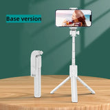 Selfie Stick Tripod Stand with Wireless Bluetooth Remote Extendable Stainless Steel Rod for iPhone Mobile Phones Live Streaming