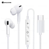 Original Wired Earphones For iPhone 15 16 14 13 12 11 Pro Max 7/8Plus X XR XS In-Ear Earbud For Lightning USB C 3.5mm Earbuds