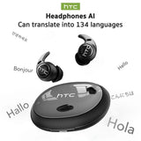 Sleeping Earphones HTC NE76 AI Translation Earbuds Wireless Bluetooth Noise Reduction HIFI Music Stereo Sound Headphones