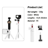 Selfie Stick Tripod For DJI Action 5 Pro 4/Osmo 360/Pocket 3/4/Insta360 Ace Pro 2,Camera Live Streaming Photography Accessories