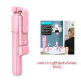 Selfie Stick Wireless Tripod Stand with LED Light Bluetooth Remote Extendable Tripod for iPhone Mobile Phone Tiktok Live Holder
