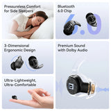 Sleeping Earphones HTC NE76 AI Translation Earbuds Wireless Bluetooth Noise Reduction HIFI Music Stereo Sound Headphones