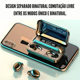 TWS Wireless Earphones Bluetooth Noise Canceling earbuds Stereo Headphone LED Display Sports Headset With Mic